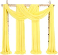Wedding Arch Draping Fabric Yellow Chiffon Fabric Drapes in Yellow