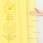 Wedding Arch Draping Fabric Yellow Chiffon Fabric Drapes in Yellow, alternate view 4