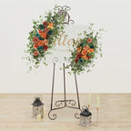 Wedding Arch Flower Pack of 2 Artificial Silk Large Flower Swag Wedding Arches for Ceremony Reception Backdrop, alternate