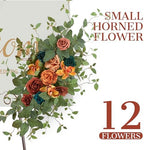 Wedding Arch Flower Pack of 2 Artificial Silk Large Flower Swag Wedding Arches for Ceremony Reception Backdrop, alternate