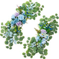 Wedding Arch Flowers 2PCS Artificial Flower Arrangements Blue