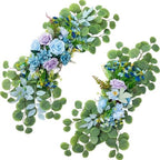 Wedding Arch Flowers 2PCS Artificial Flower Arrangements Blue
