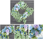 Wedding Arch Flowers 2PCS Artificial Flower Arrangements Blue, alternate view 5
