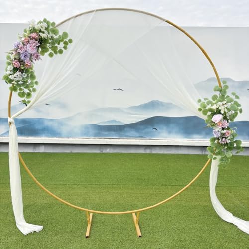 Wedding Arch Flowers 2PCS Artificial Flower Arrangements Purple, alternate view 2