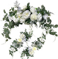 Wedding Arch Flowers 3Pcs Artificial Floral Swags