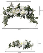 Wedding Arch Flowers 3Pcs Artificial Floral Swags, alternate view 3