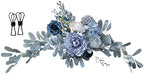 Wedding Arch Flowers 60cm Artificial Flower Swag for Wedding Welcome Sign Orange Wedding Rose Floral Wreath