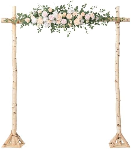 Wedding Arch Flowers, Arbor Decor, Blush Pink, 6.5FT
