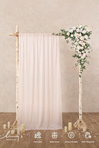 Wedding Arch Flowers, Arbor Decor, Blush Pink, 6.5FT, alternate view 2