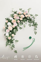 Wedding Arch Flowers, Arbor Decor, Blush Pink, 6.5FT, alternate view 6