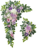 Wedding Arch Flowers, Artificial Flower Arch Decor,2pcs Artificial Flower Arrangement for Wedding Decor