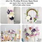 Wedding Arch Flowers, Artificial Flower Arch Decor,2pcs Artificial Flower Arrangement for Wedding Decor, alternate view 6