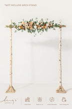 Wedding Arch Flowers, Cream Orange, 6.5FT, alternate view 4