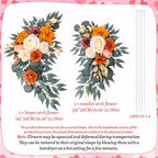 Wedding Arch Flowers Fall 2 Pcs, Fabric Floral Swag for Ceremony, alternate view 7