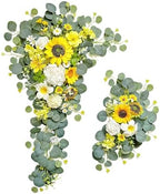 Wedding Arch Flowers Kit, Artificial Flower Arch Decor,2pcs Artificial Flower Arrangement for Wedding Decor