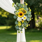 Wedding Arch Flowers Kit, Artificial Flower Arch Decor,2pcs Artificial Flower Arrangement for Wedding Decor, alternate view 5