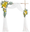Wedding Arch Flowers Kit, Artificial Flower Arch Decor (Set of 3),2pcs Artificial Flower Arrangement with 1pc