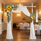 Wedding Arch Flowers Kit, Artificial Flower Arch Decor (Set of 3),2pcs Artificial Flower Arrangement with 1pc, alternate view