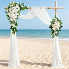 Wedding Arch Flowers Kit, Artificial Flower Arch Decor (Set of 3),2pcs Artificial Flower Arrangement with 1pc, alternate view