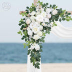 Wedding Arch Flowers Kit, Artificial Flower Arch Decor (Set of 3),2pcs Artificial Flower Arrangement with 1pc, alternate view