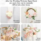 Wedding Arch Flowers Kit, Artificial Flower Arch Decor (Set of 3),2pcs Artificial Flower Arrangement with 1pc, alternate view