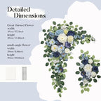 Wedding Arch Flowers Kit, Artificial Flower Arch Decor (Set of 3),2pcs Artificial Flower Arrangement with 1pc, alternate view