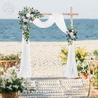 Wedding Arch Flowers Kit, Artificial Flower Arch Decor (Set of 3),2pcs Artificial Flower Arrangement with 1pc, alternate view