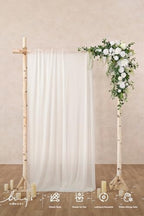Wedding Arch Flowers, Lily White, 6.5FT, alternate view 2