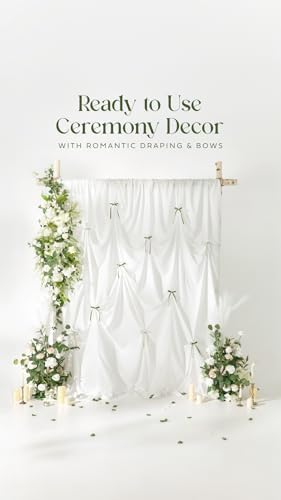 Wedding Arch Flowers, Lily White, 6.5FT, alternate view 4