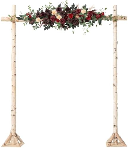 Wedding Arch Flowers, Masala Red, 6.5FT