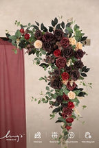 Wedding Arch Flowers, Masala Red, 6.5FT, alternate view 2
