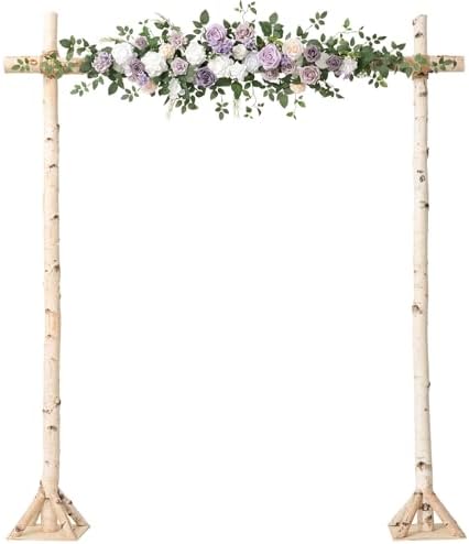 Wedding Arch Flowers, Purple, 6.5FT