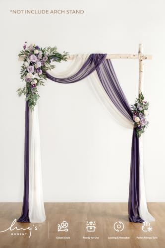 Wedding Arch Flowers, Purple Lilac, alternate view 2