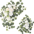 Wedding Arch Flowers Set of 2, Artificial Flowers for Arch Backdrop Wedding Welcome Ceremony Sign, Faux Floral