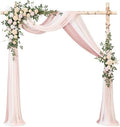 Wedding Arch Flowers with Drapes Kit, Blush Cream in Pk-blush Cream