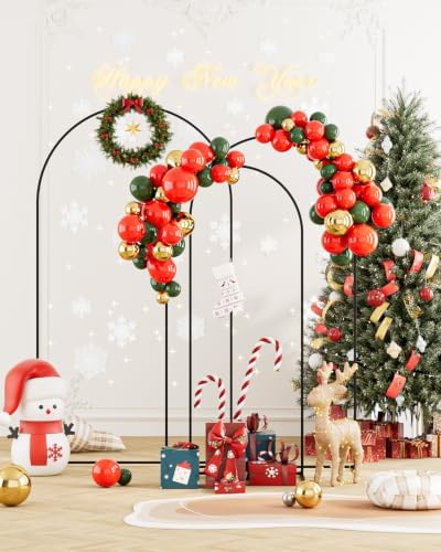 Wedding Arch, Metal Arch Backdrop Stand, Black, 7.2FT, 6.6FT, 6FT in Black, alternate view 2
