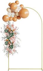 Wedding Arch, Metal Arch Backdrop Stand, Garden Arch, Gold, 7.2FT in Gold
