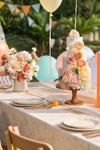Wedding Artificial Flowers Combo, Rose Peony Blush Champagne in Blush & Champagne, alternate view 7