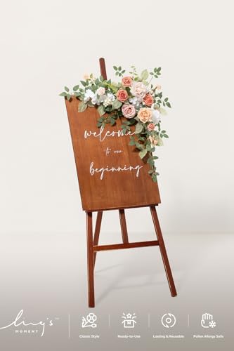 Wedding Artificial Flowers Swag, Growing Blush, alternate view 5
