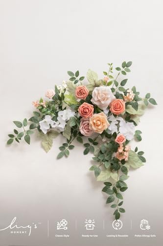 Wedding Artificial Flowers Swag, Growing Blush, alternate view 6