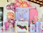 Wedding Bridal Shower Butterfly Flower Chiara Arched Stand Cover Baby Shower Baptismx Birthday Party Background, alternate