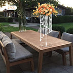 Wedding Centerpieces Clear Flower Vase - 2 Pcs 23.6 inch Tall Crystal Flower Stand Acrylic Vase for Table, alternate view 2