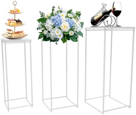 Wedding Centerpieces for Tables Tall Metal Flower Plant Stand Decorations for Weddings Party Floor Geometric