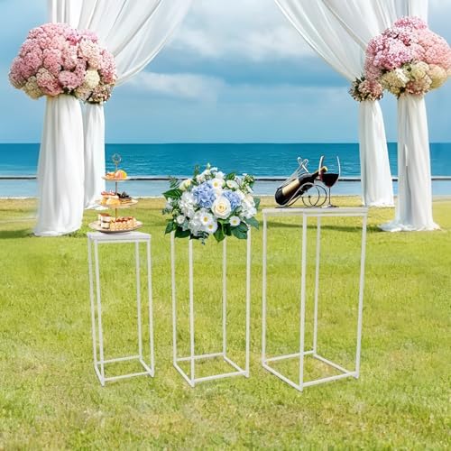 Wedding Centerpieces for Tables Tall Metal Flower Plant Stand Decorations for Weddings Party Floor Geometric, alternate view