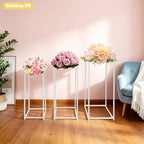 Wedding Centerpieces for Tables Tall Metal Flower Plant Stand Decorations for Weddings Party Floor Geometric, alternate view