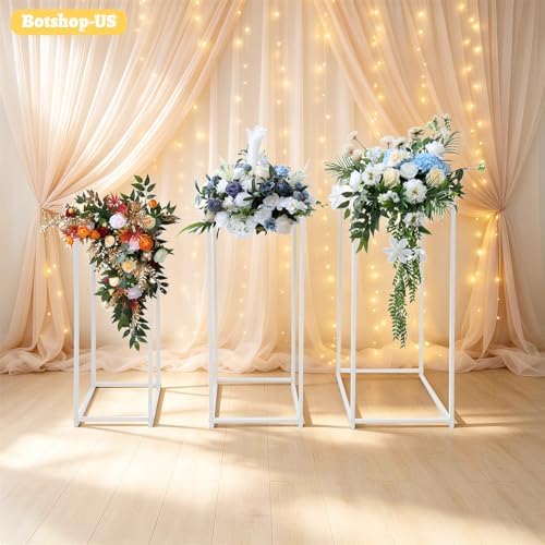 Wedding Centerpieces for Tables Tall Metal Flower Plant Stand Decorations for Weddings Party Floor Geometric, alternate view