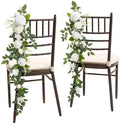 Wedding Chair Decorations Lily White Olive Aisle Pew Flowers