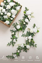 Wedding Chair Decorations Lily White Olive Aisle Pew Flowers, alternate view 6