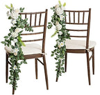 Wedding Chair Decorations White Sage Green Aisle Pew Flowers