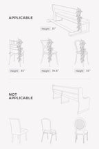 Wedding Chair Decorations White Sage Green Aisle Pew Flowers, alternate view 5